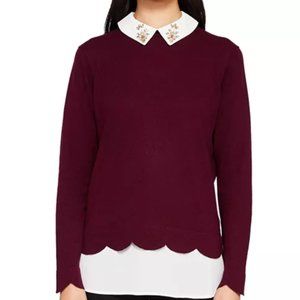 Ted Baker Suzaine embellished collar sweater Size 1UK and US Medium Small